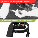 7 Way Trailer Cable With Junction Box Kit