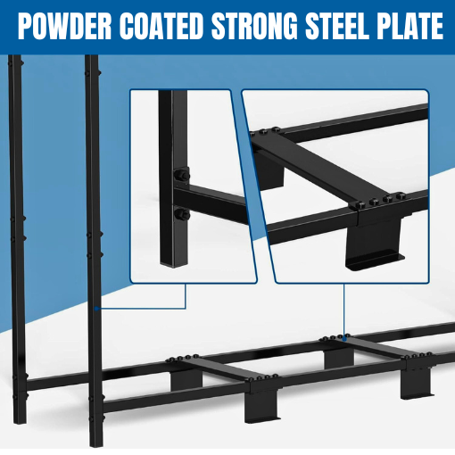 Outdoor Firewood Rack With Cover