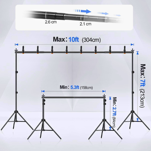 Photo Studio Adjustable Stand
