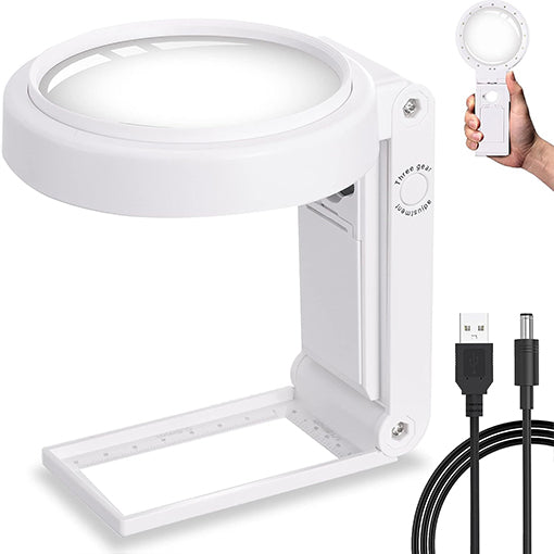 LED Magnifying Glass & Stand