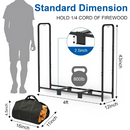 Outdoor Firewood Rack With Cover