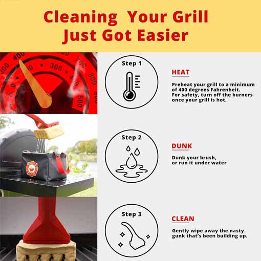 Grill Grate Scraper & Brush