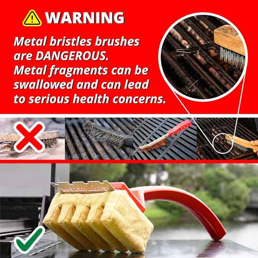 Grill Grate Scraper & Brush