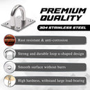 Heavy Duty Steel Pad Eye Anchor & Snap Hooks