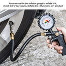Car Tire Inflator With Hose & Gauge