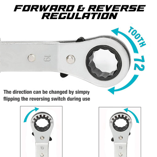 Reversible Ratchet Wrench Set