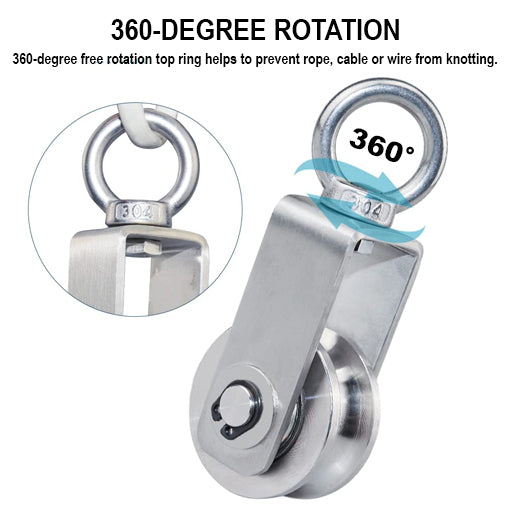 Stainless Steel Cable Pulley Wheel