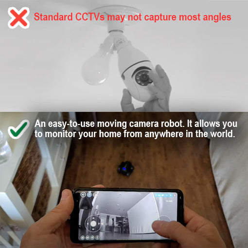 Tiny Security Camera Robot