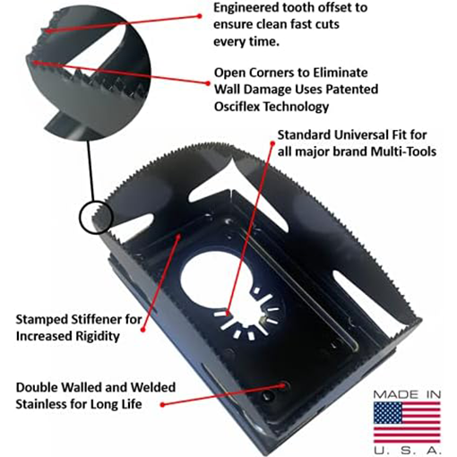 Oscillating Outlet Slot Cutter
