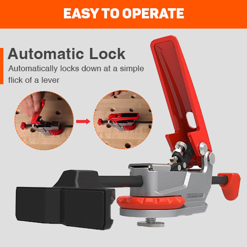 Auto-Adjust In Line T-Track Clamp
