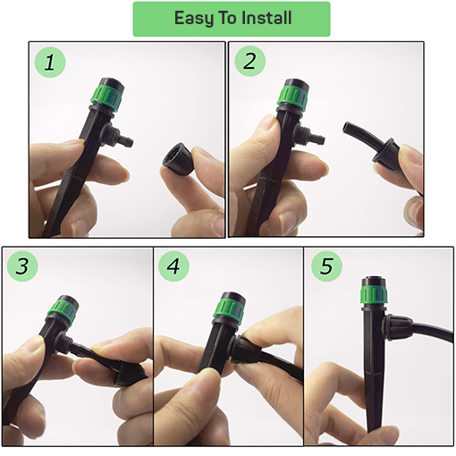 Adjustable Flow Spray Emitters