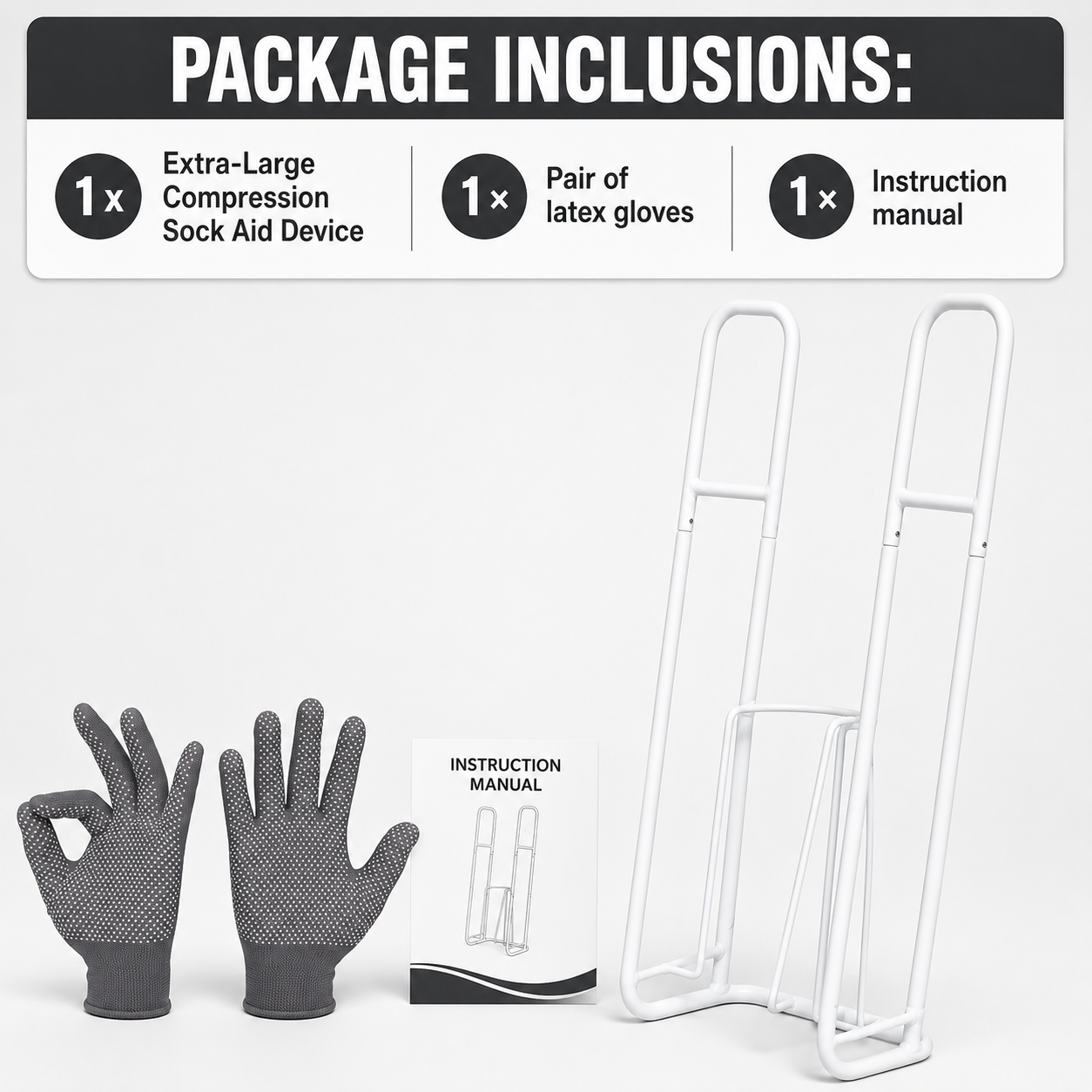 Extra-Large Compression Sock Aid Device