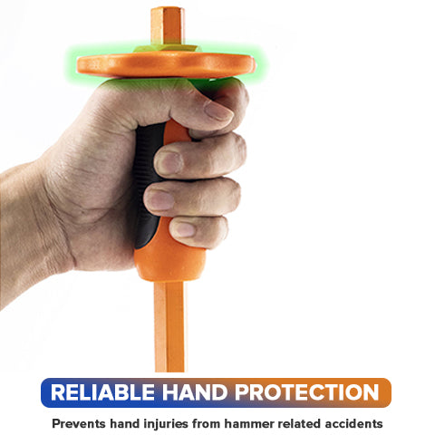 12 inch Heavy Duty Flat Chisel has reliable hand protection