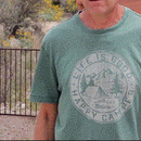 A person holding the 1 Gallon Aircrete Foam Maker and showing how it looks like when its being used.