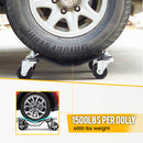 4 PCS Car Wheel Dollies