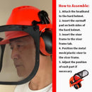 5-in-1 Hard Hat Helmet and Ear Muffs