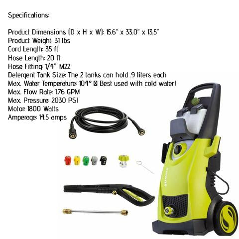 SPX3000 Electric Pressure Washer