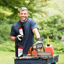 Man using a Bar and Chain Oil for his Chain Saw