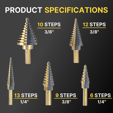 Step Drill Bits