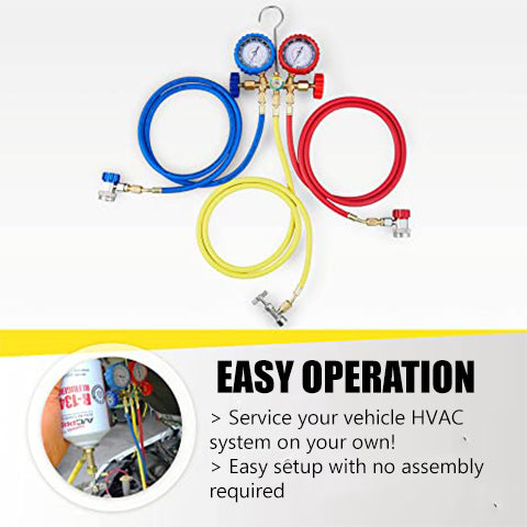 3-Way AC Manifold Gauge Set
