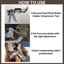 Dual Piston Brake Caliper Compressor