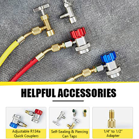 3-Way AC Manifold Gauge Set