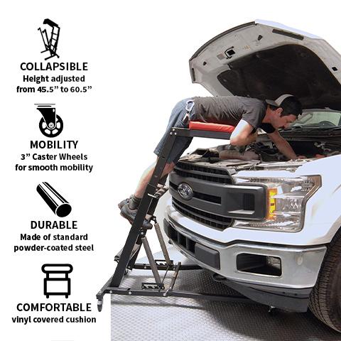 Collapsible Topside Engine Creeper