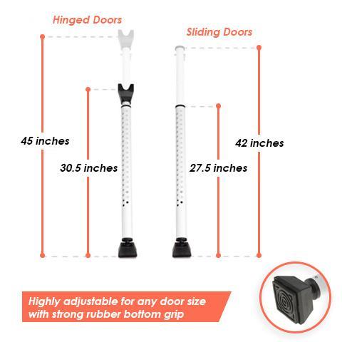 Dual Function Security Door Jammer (2-Pack)