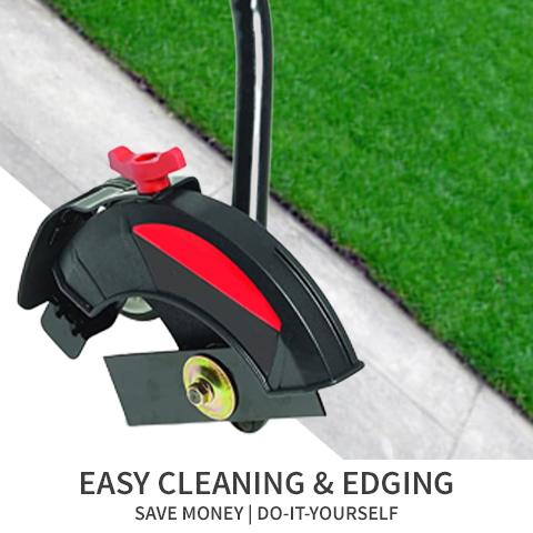 lawn mower edger attachment