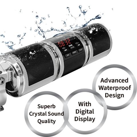 motorcycle stereo with bluetooth