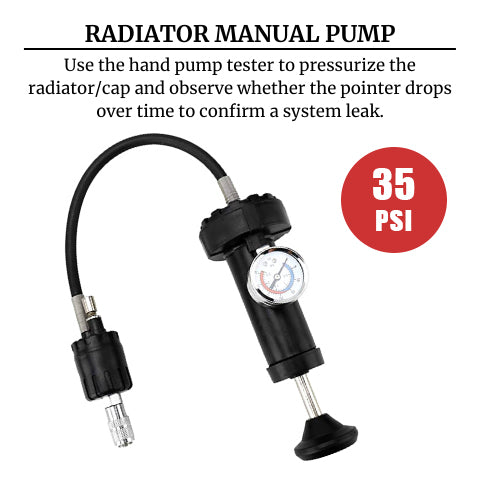 Radiator and Cap Pressure Tester Kit