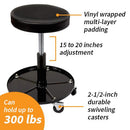 Rolling Mechanic Stool Seat
