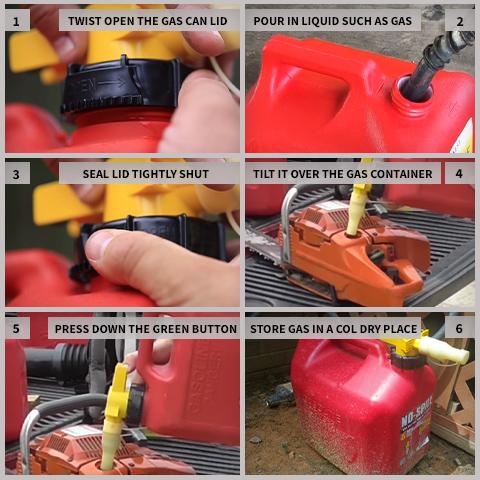 Spill-free Gas Can
